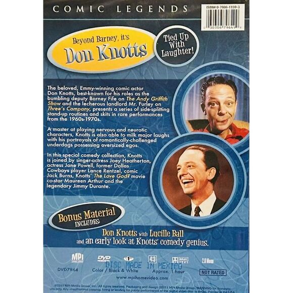 Comic Legends: Don Knotts - Tied Up with Laughter DVD - Picture 3 of 3